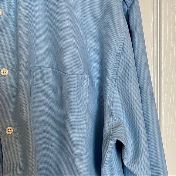 🌼4 for $20 Perry Ellis Portfolio No Iron Shirt L - Picture 5 of 8